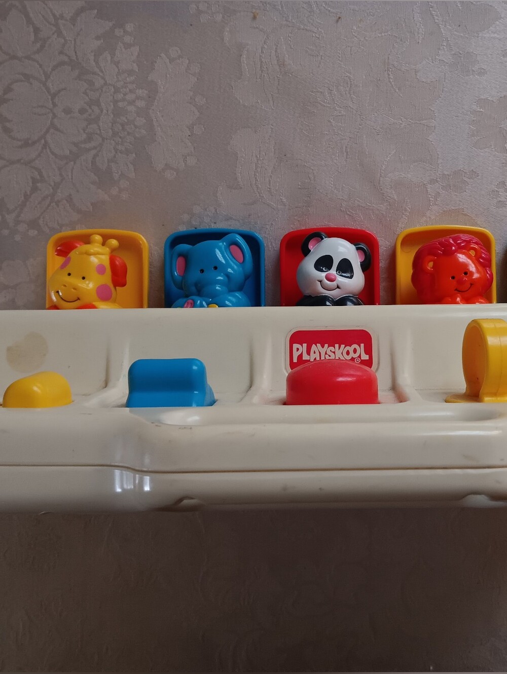 1985 Vintage Playskool Poppin Pals Pop Up Jungle Zoo Animals